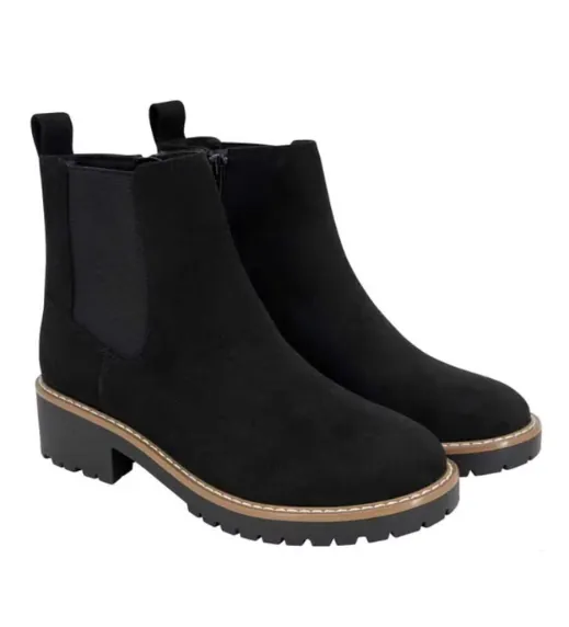 Black Lug Sole Combat Boots